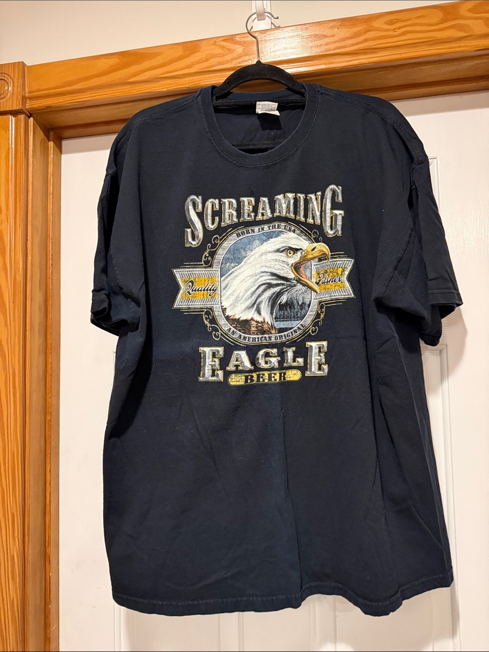 Gildan Dark Blue Screaming Eagle Graphic Tee